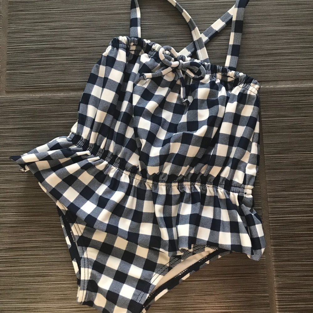 NWOT BabyGap gingham swimsuit